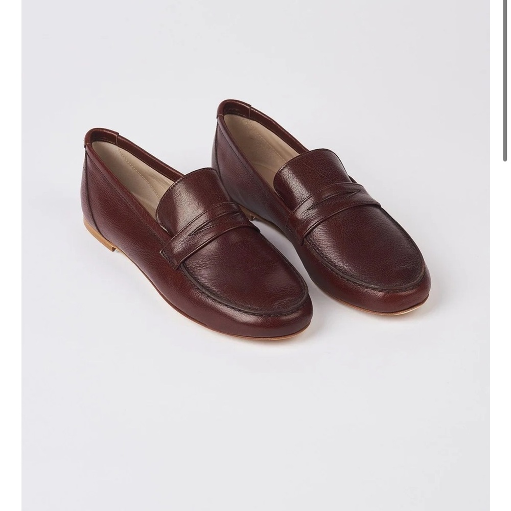 New Jamie Haller The Penny Loafer in Oxblood size 38